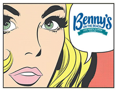 Benny's On The Beach Banner Ad