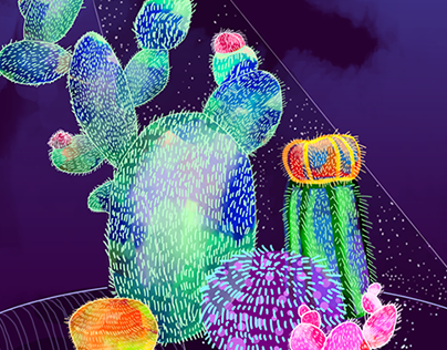 Neon Cacti