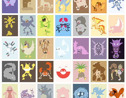 Pokemon minimalist poster