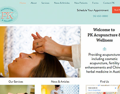 PK Wellness Website Redesign