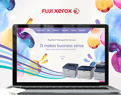 FujiXerox Web design (microsite)