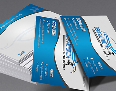 Business Card for Automotive Service