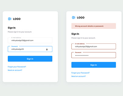 Sign In Page UI Design