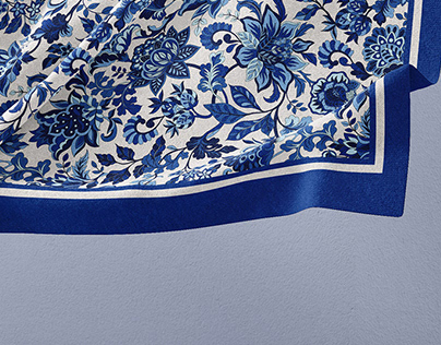 Hues Of Blues | Traditional Print Design