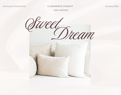 E-COMMERCE CONCEPT Online bed linen store