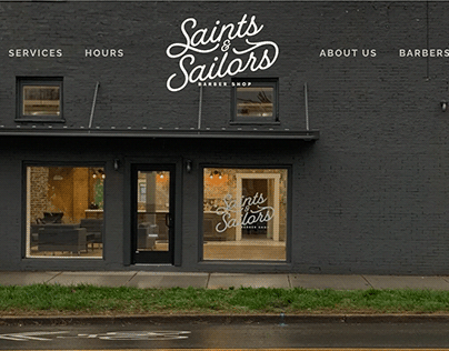 Web Design - Saints & Sailors Barbershop