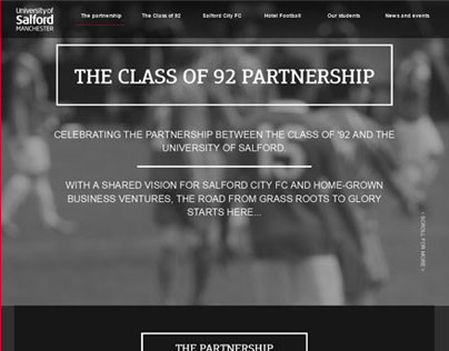 Class of 92 Partnership Website