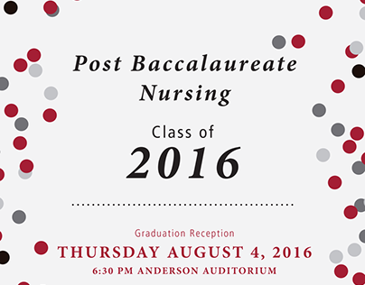 Nursing Graduation Reception Invitation