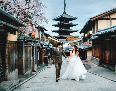 2023 kyoto wedding dress photography
