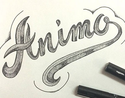 "Animo" Handlettering