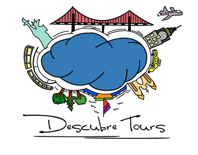 Diseño logo Descubre Tours 