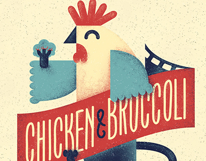 Chicken&Broccoli Illustration