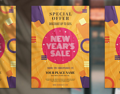New Year Sale Promotion Flyer