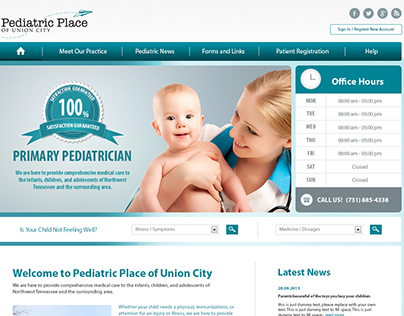 Pedatric Place of Union City - Website Design