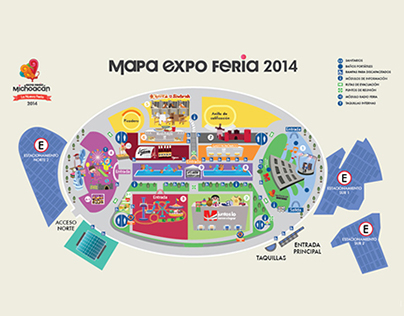 Mapa Expo feria Michoacán 2014