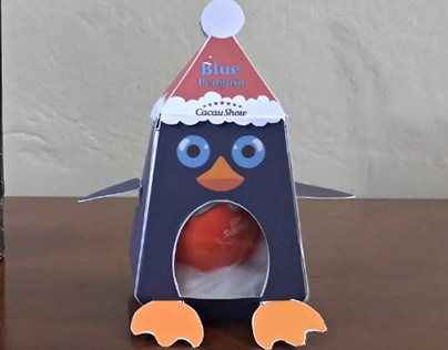 Blue Penguin- Embalagem de ovo de chocolate