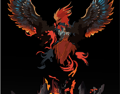 Phoenix Bird custom Artpiece