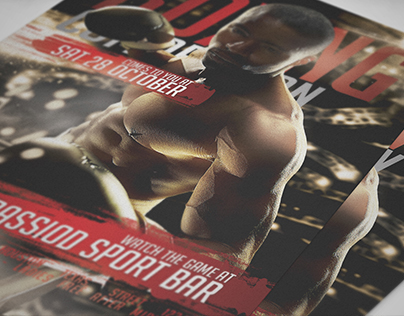 Boxing Competition Flyer Template