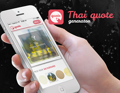 Thai Quote Generator iOS App
