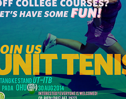 Unit Tenis Promotion Poster
