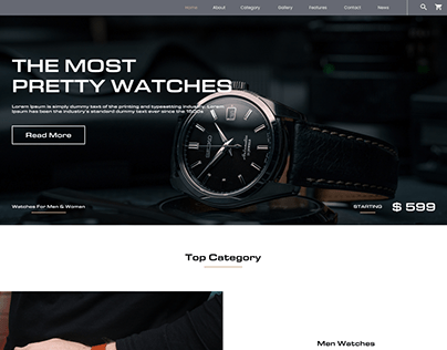 Watch Online Shop/ E-Commerce Website Design