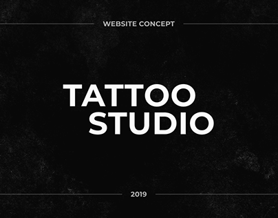 Tattoo studio website concept