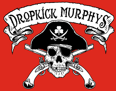 Dropkick Murphys - Pirate Skull T-Shirt