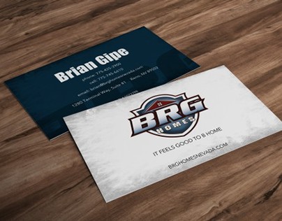 BRG Homes business cards