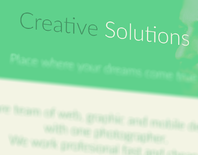 Creative Solutions Flat Design