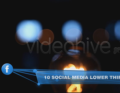 10 Lower Thirds Social Media Pack