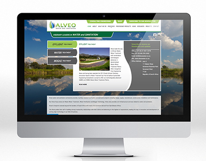 Alveo Water: Logo and webdesign