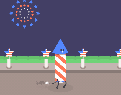Happy 4th of July GIF Animation