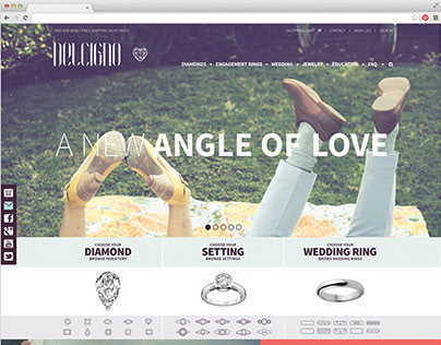 Delcigno Website for Engagement Rings Design
