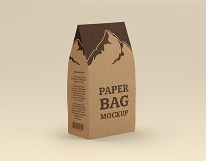 Сraft Paper Bag Mockup