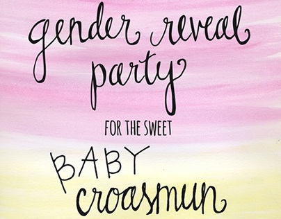 Gender Reveal Party Invite