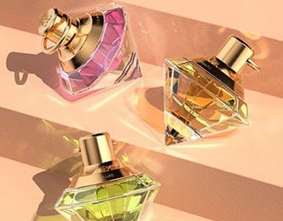 do 3d perfume bottle animation, product design