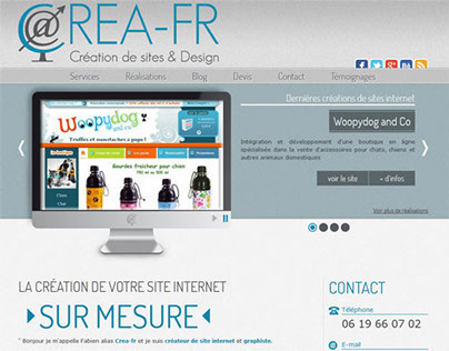 Site Crea-fr : nouveau design