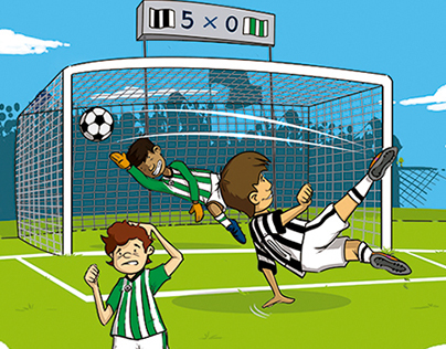 Ilustração camiseta infantil | Estampa futebol