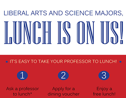 Take Your Professor to Lunch Poster - The College