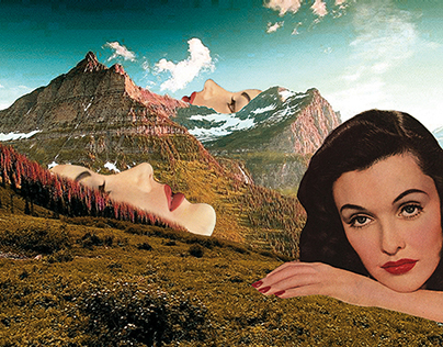 pink mountaintops / collage