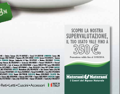 Campagne stampa per Materassi e Materassi.