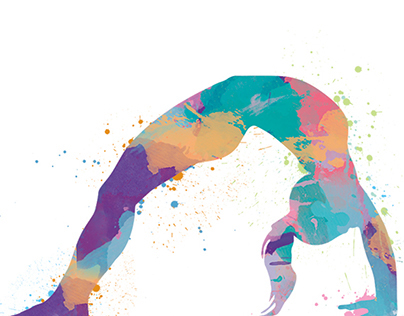 Art for Licensing: Gymnast Watercolours (2013)