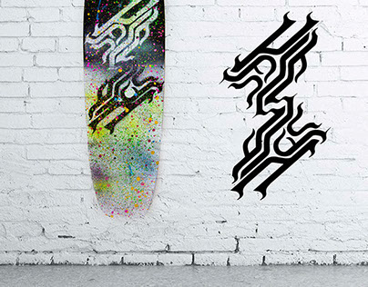 Calligraffiti Skate Deck