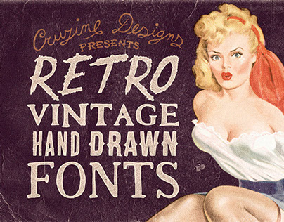 Retro/Vintage Hand Drawn Fonts