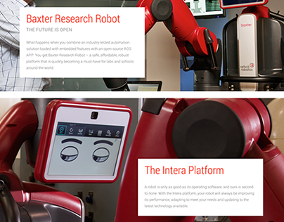 Rethink Robotics | Responsive Website Redesign