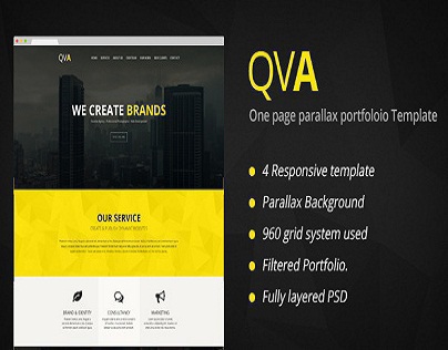 QVA - One Page Multi-purpose WordPress Theme