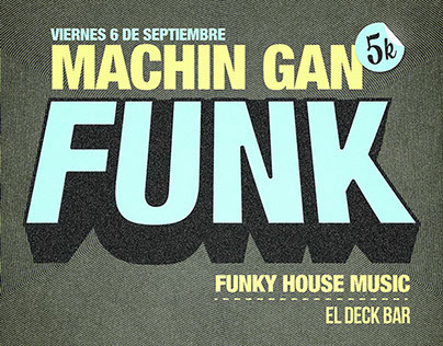 "Machin gan" Funk - Poster design