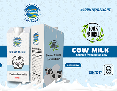 COUNTRY DELIGHT - MILK PRODUCT PACKAGING & DESIGN