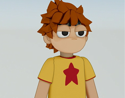 Scott Pilgrim Model Turnaround