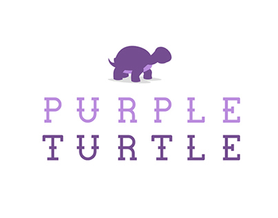Purple Turtle Logo Design